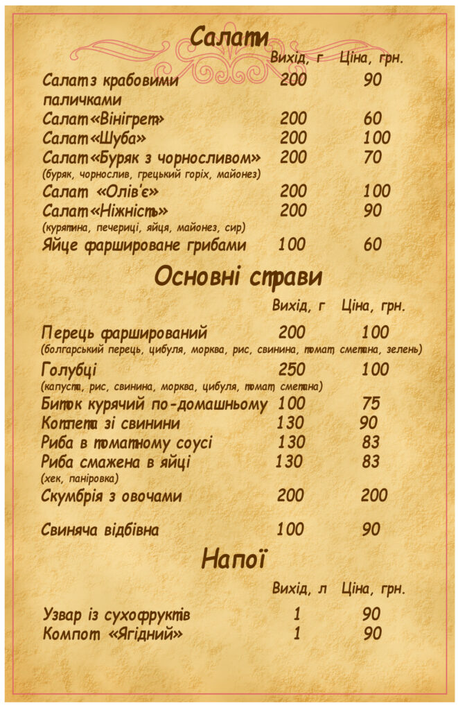 поминальний обід Київ